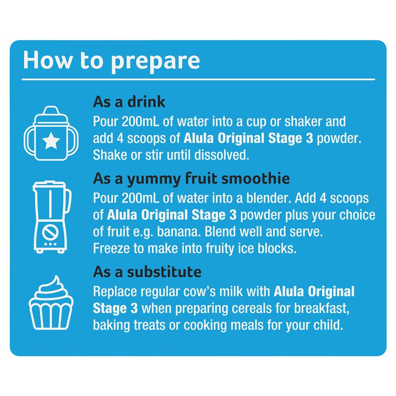 Sữa Alula Original số 3 Toddler 900g (1-3 tuổi)