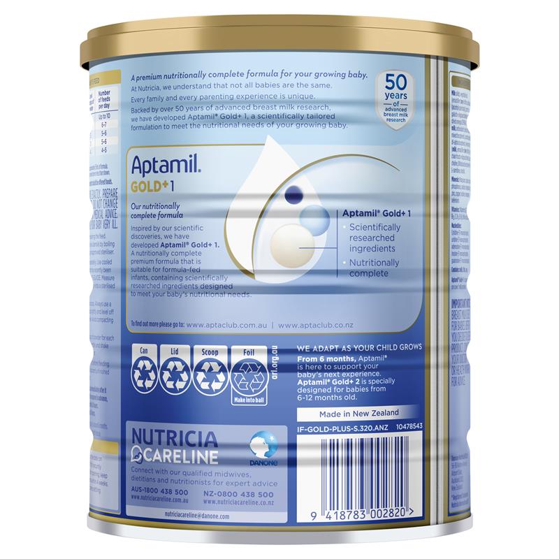 Sữa Aptamil Gold Plus Úc số 1 Infant Formula 900g (0-6 tháng)