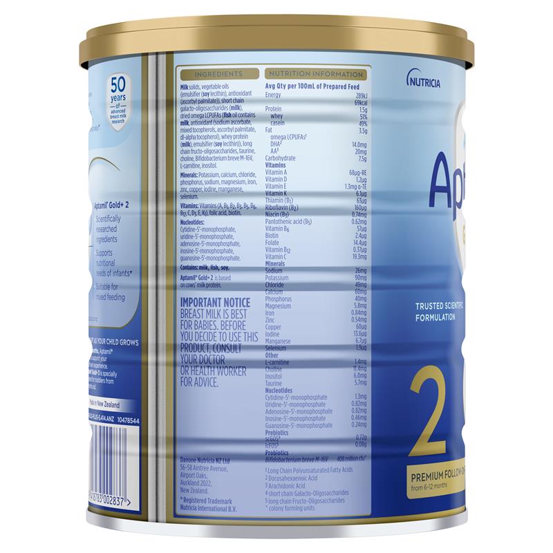 Sữa Aptamil Gold Plus Úc số 2 Follow On Formula 900g (6-12 tháng)