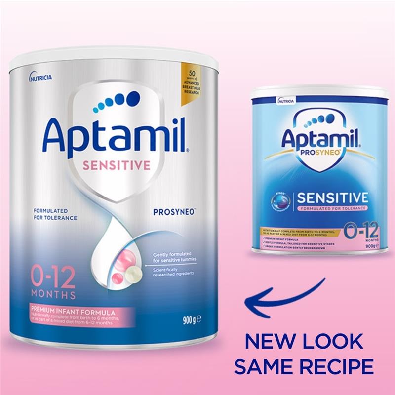 Sữa Aptamil Úc Prosyneo Sensitive Infant 900g (0-12 tháng)