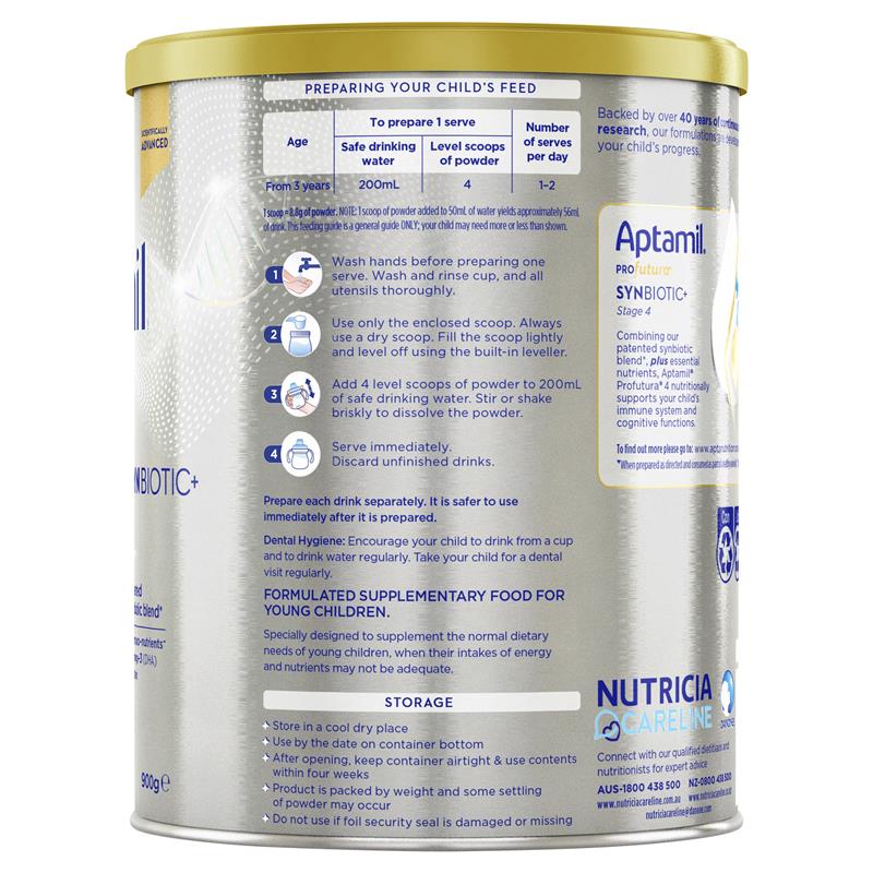 Sữa Aptamil Úc số 4 Profutura Synbiotic+ 900g cho trẻ trên 3 tuổi
