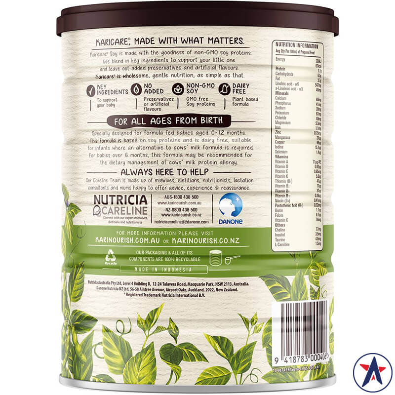 Sữa đậu nành Karicare+ Soy Milk 900g dành cho mọi lứa tuổi