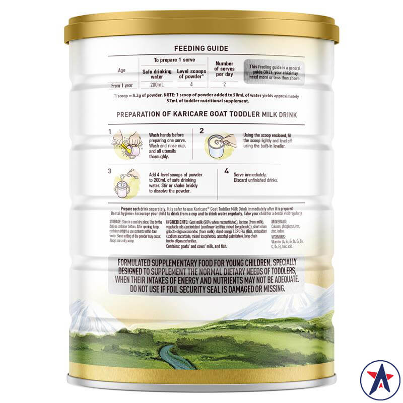 Sữa dê Karicare Plus Goat Milk số 3 Toddler 900g (1-3 tuổi)