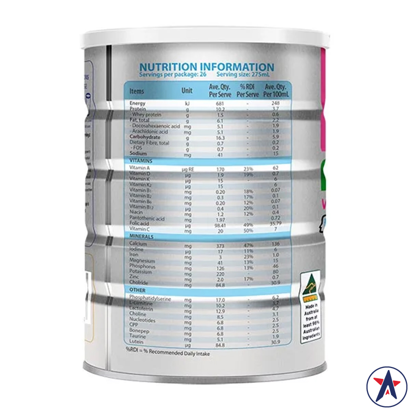 Sữa hoàng gia Úc Royal AUSNZ Kids Pro+ Formula with Lactoferrin 900g cho trẻ trên 3 tuổi | Sản phẩm chất lượng từ Úc