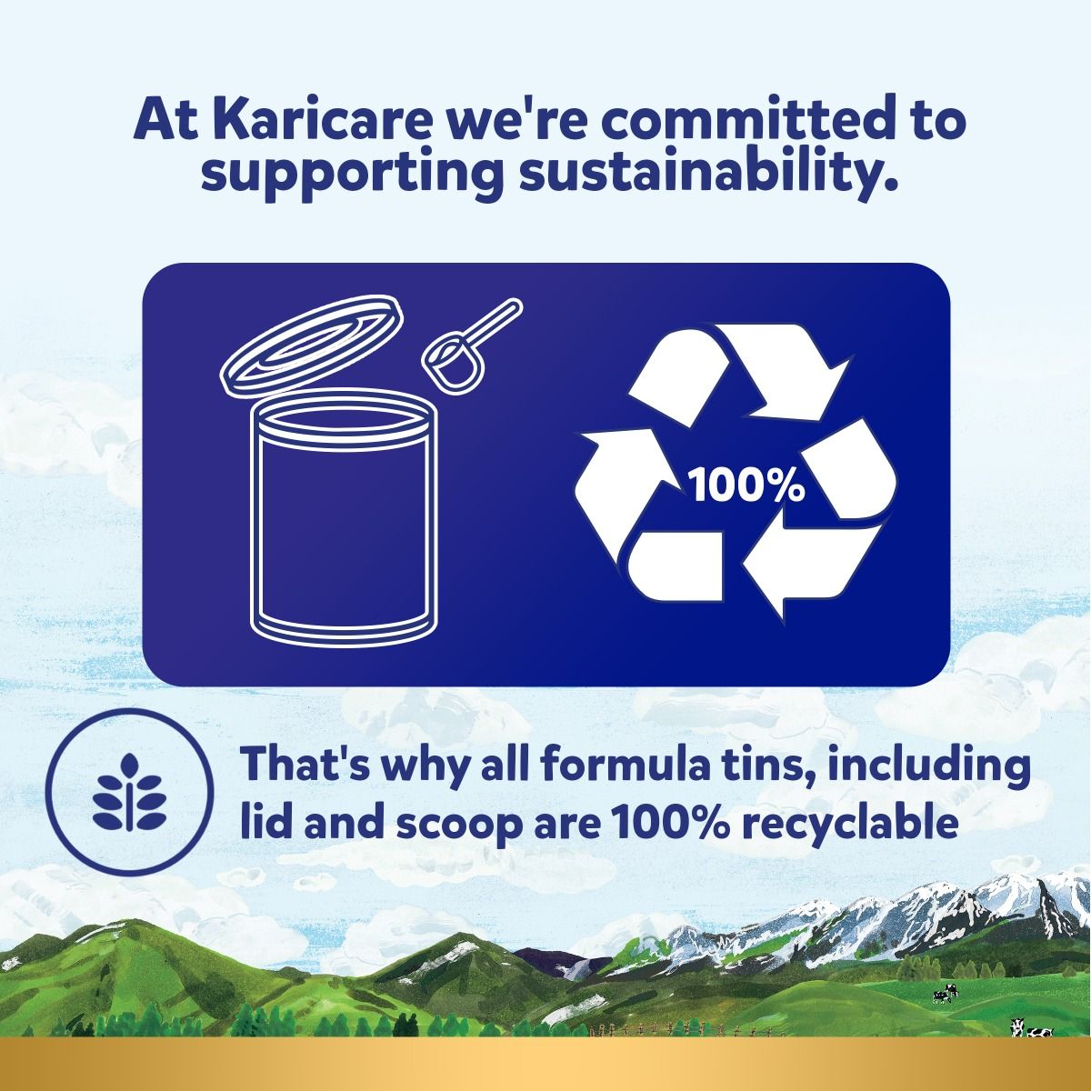 Sữa Karicare Gold Plus A2 Protein số 1 Toddler 900g (0-6 tháng)