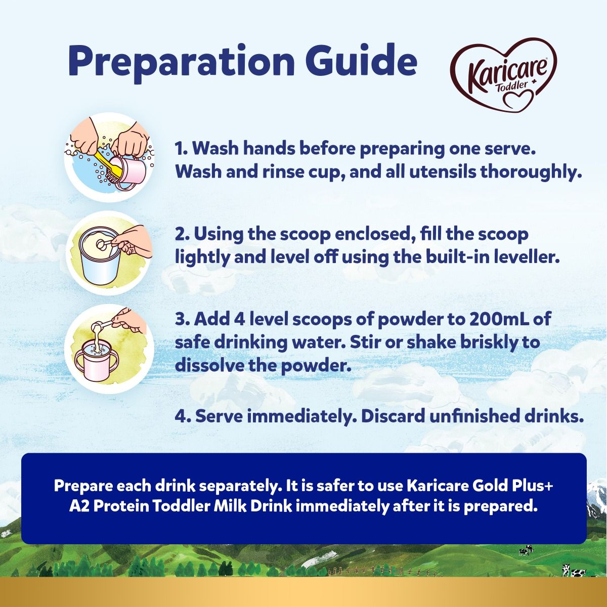 Sữa Karicare Gold Plus A2 Protein số 3 Toddler 900g (1-3 tuổi)