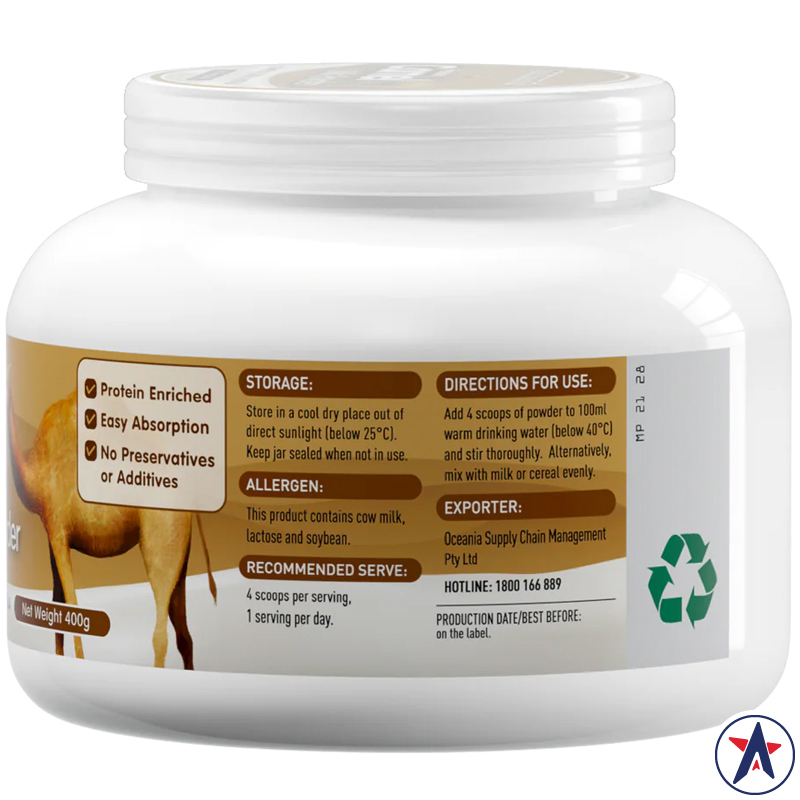 Sữa lạc đà MaxiNatal Formulated Camel Milk Powder 400g
