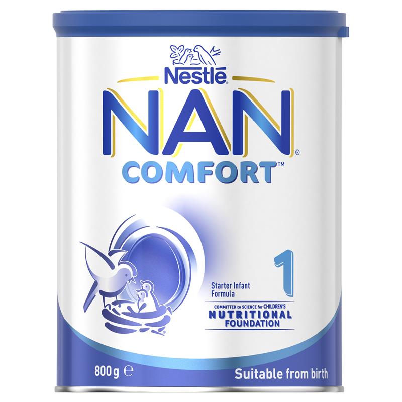 Sữa NAN Comfort Úc số 1 Infant 800g dành cho trẻ từ 0-6 tháng