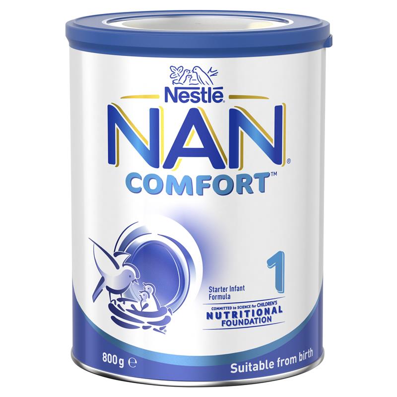 Sữa NAN Comfort Úc số 1 Infant 800g dành cho trẻ từ 0-6 tháng | Chất lượng đảm bảo từ Úc