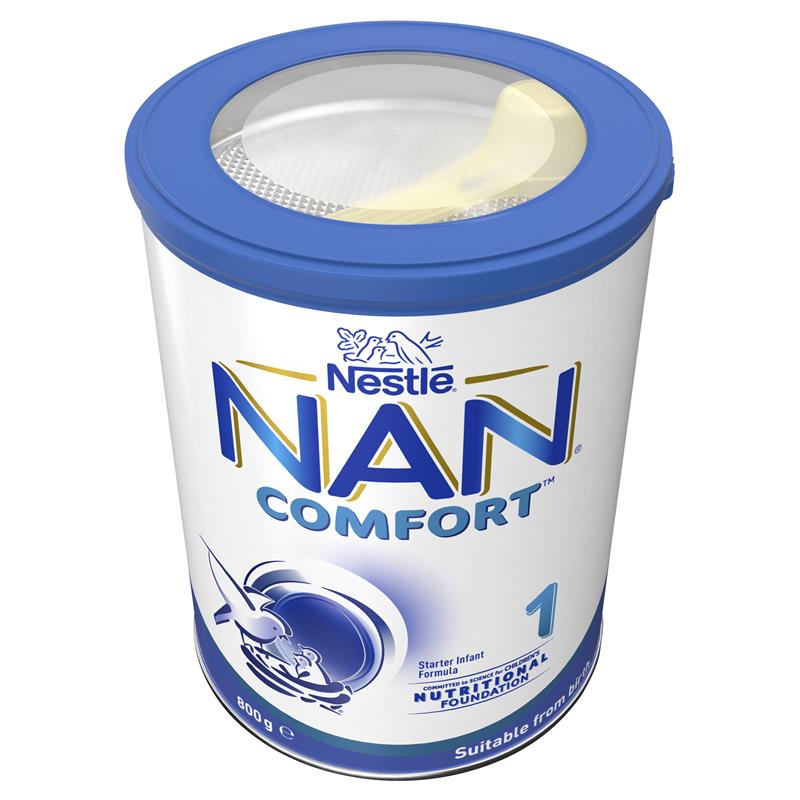 Sữa NAN Comfort Úc số 1 Infant 800g dành cho trẻ từ 0-6 tháng