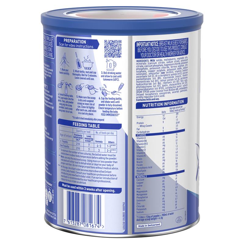 Sữa NAN Comfort Úc số 2 Follow On 800g cho trẻ từ 6-12 tháng