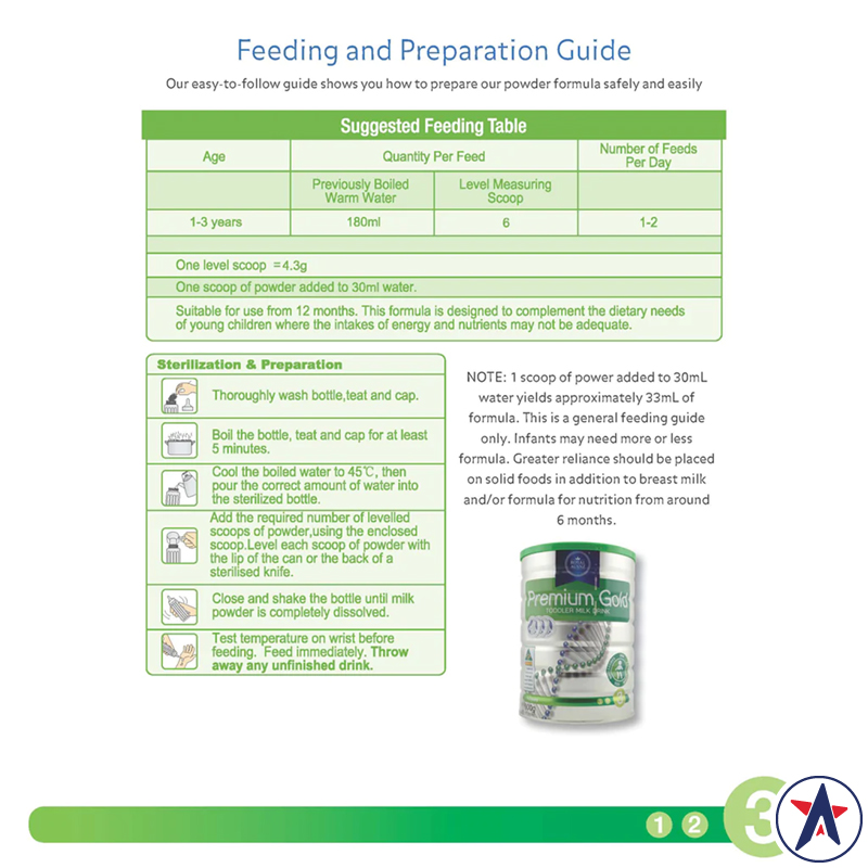 Sữa Royal AUSNZ Premium Gold Toddler số 3 900g (1 - 3 tuổi)