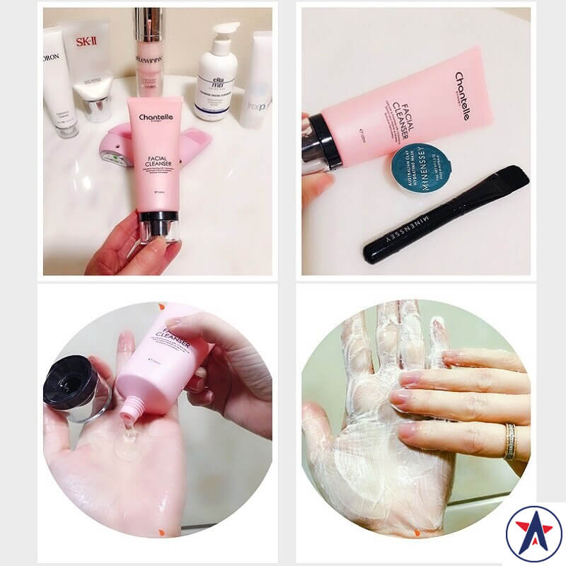 Sữa rửa mặt Chantelle Sydney Pink Advanced Facial Cleanser 100ml | Mua sắm hàng Úc tại Ausmart