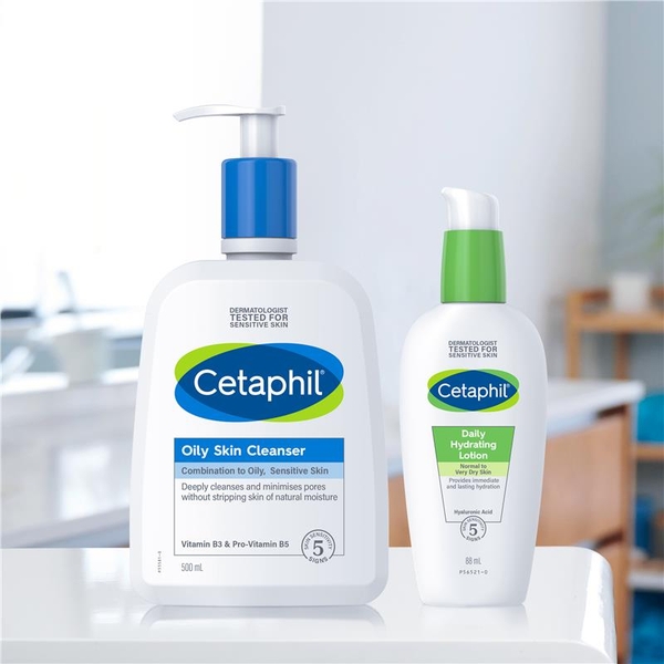 Sữa rửa mặt Cetaphil Oily Skin Cleanser cho da dầu mụn