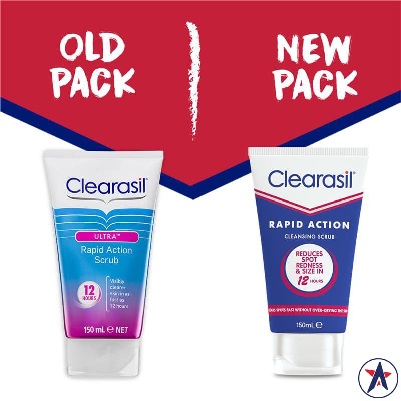 Sữa rửa mặt Clearasil Rapid Action Cleansing Scrub 150ml