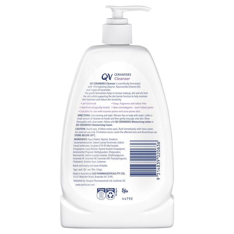 Sữa rửa mặt Ego QV Ceramides Cleanser 350g