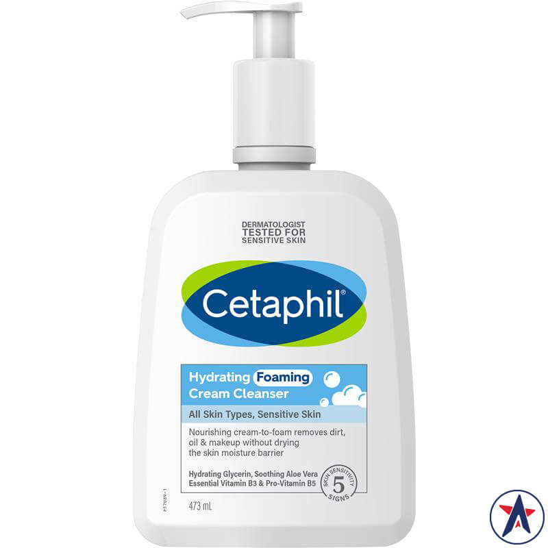 Sữa rửa mặt tạo bọt mịn Cetaphil Hydrating Foaming Cream Cleanser 473ml | Sản phẩm Úc chất lượng
