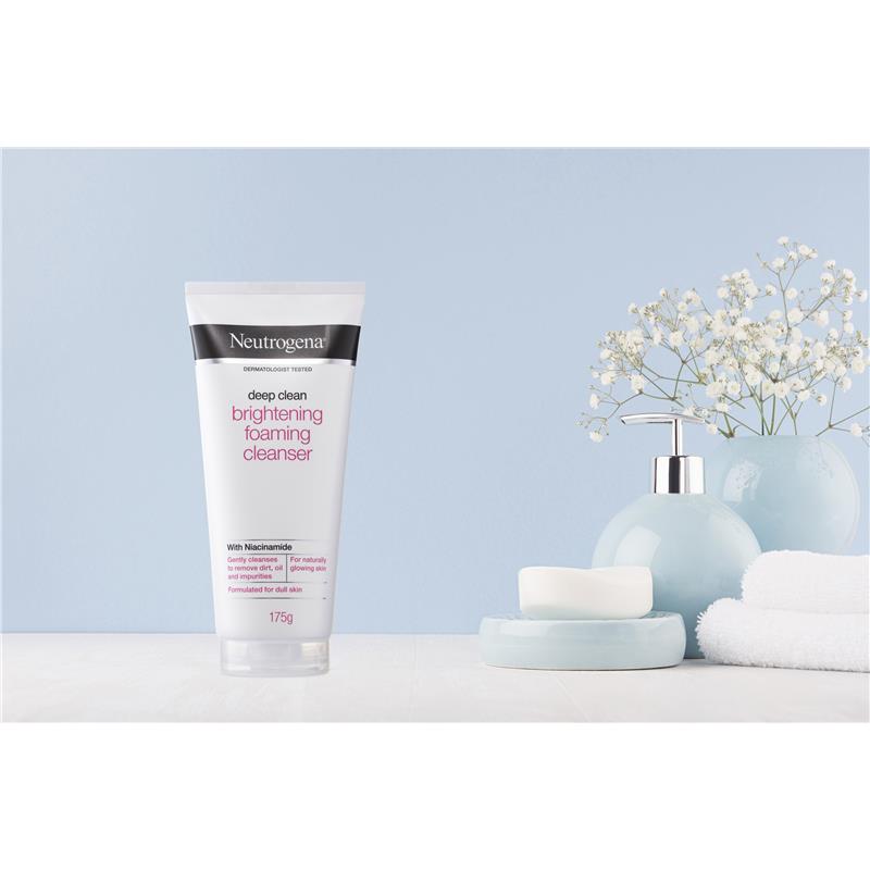 Sữa rửa mặt Neutrogena Deep Clean Brightening Foaming 175g | Sản phẩm chất lượng từ Úc