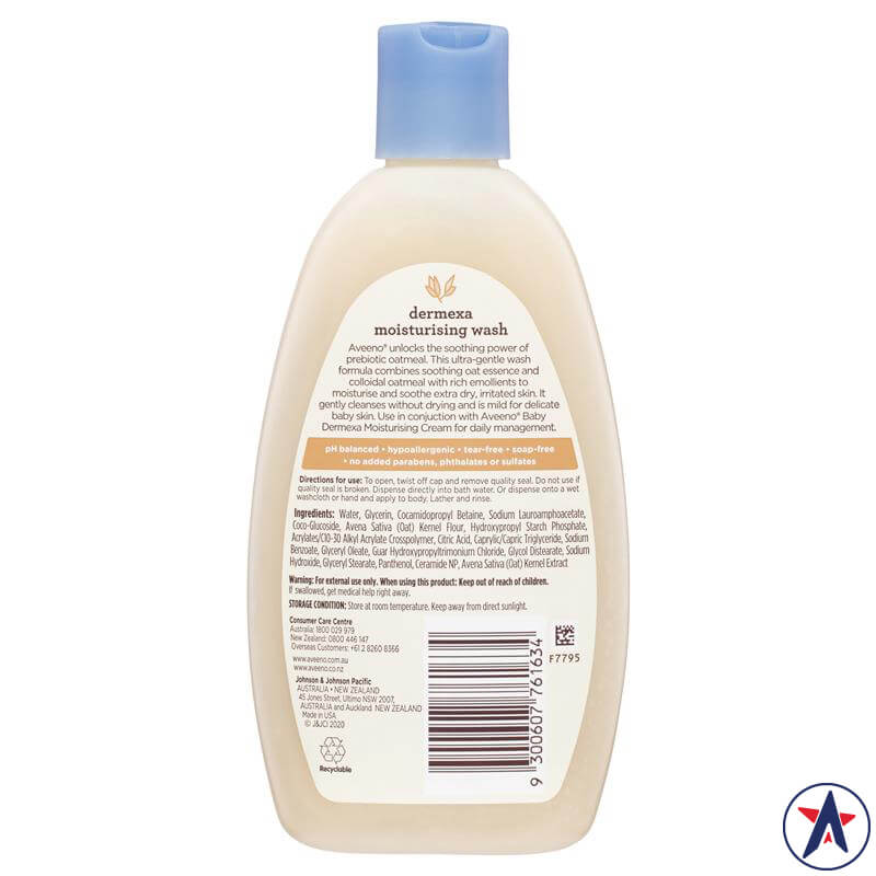 Sữa tắm cho bé bị chàm sữa Aveeno Baby Dermexa Wash 236ml