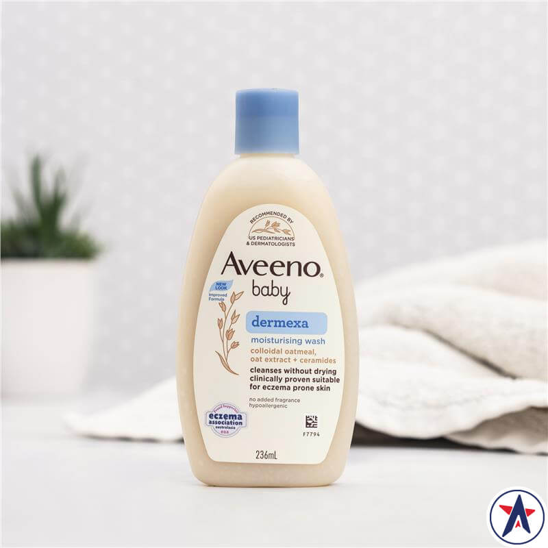 Sữa tắm cho bé bị chàm sữa Aveeno Baby Dermexa Wash 236ml