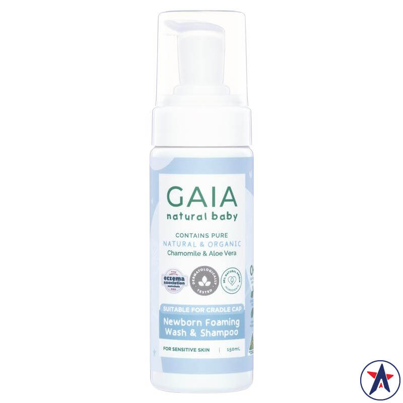 Sữa tắm cho trẻ sơ sinh Gaia Newborn Foaming Wash & Shampoo 150ml | Chất lượng đảm bảo từ Úc