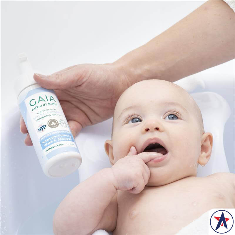 Sữa tắm cho trẻ sơ sinh Gaia Newborn Foaming Wash & Shampoo 150ml | Sản phẩm Úc chất lượng