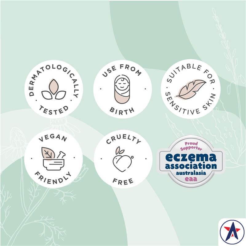Sữa tắm giúp bé ngủ ngon Gaia Natural Baby Sleeptime Bath 500ml | Xuất xứ Úc (Australia)