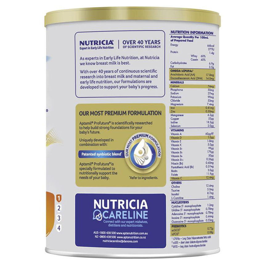 Sữa Aptamil Úc số 1 Profutura Infant 900g cho trẻ từ 0-6 tháng | Sản phẩm chính hãng Úc