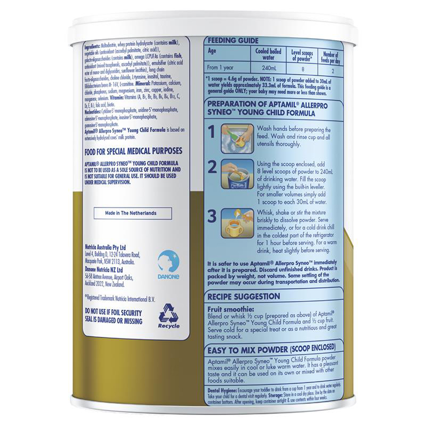 Sữa Aptamil Allerpro Syneo số 3 (900g) dành cho trẻ từ 1-3 tuổi