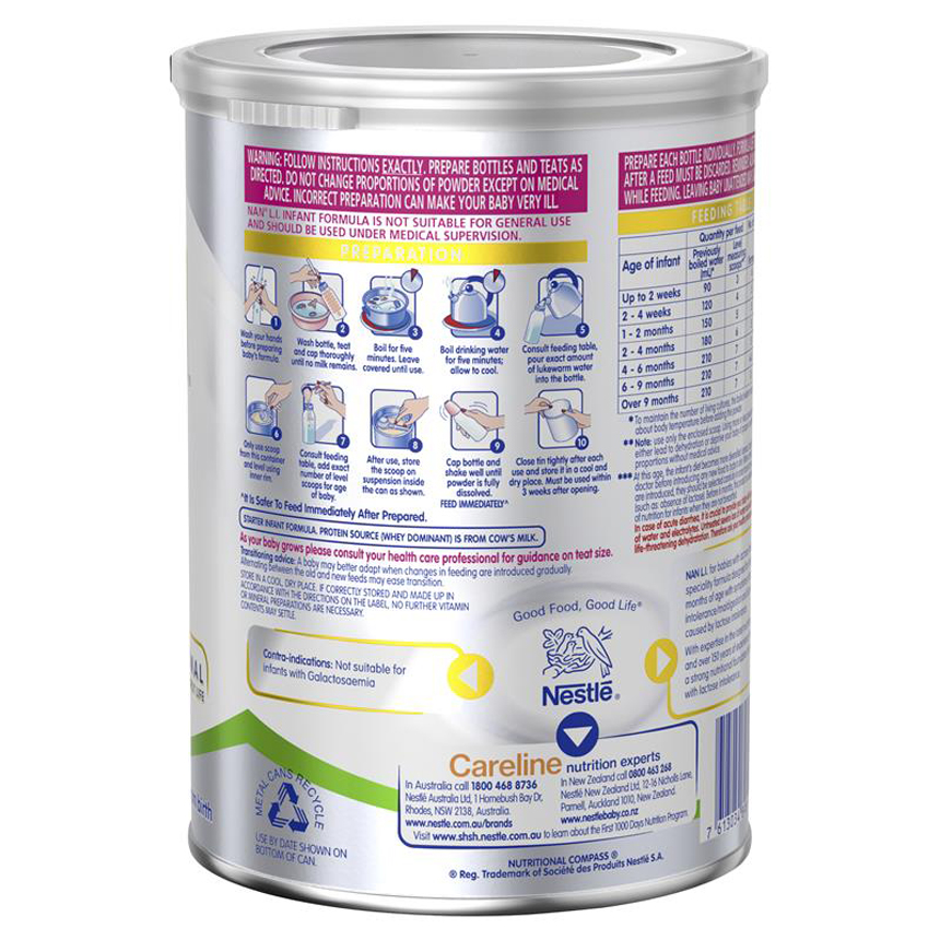 Sữa NAN L.I Lactose Intolerance Infant 400g cho trẻ sơ sinh