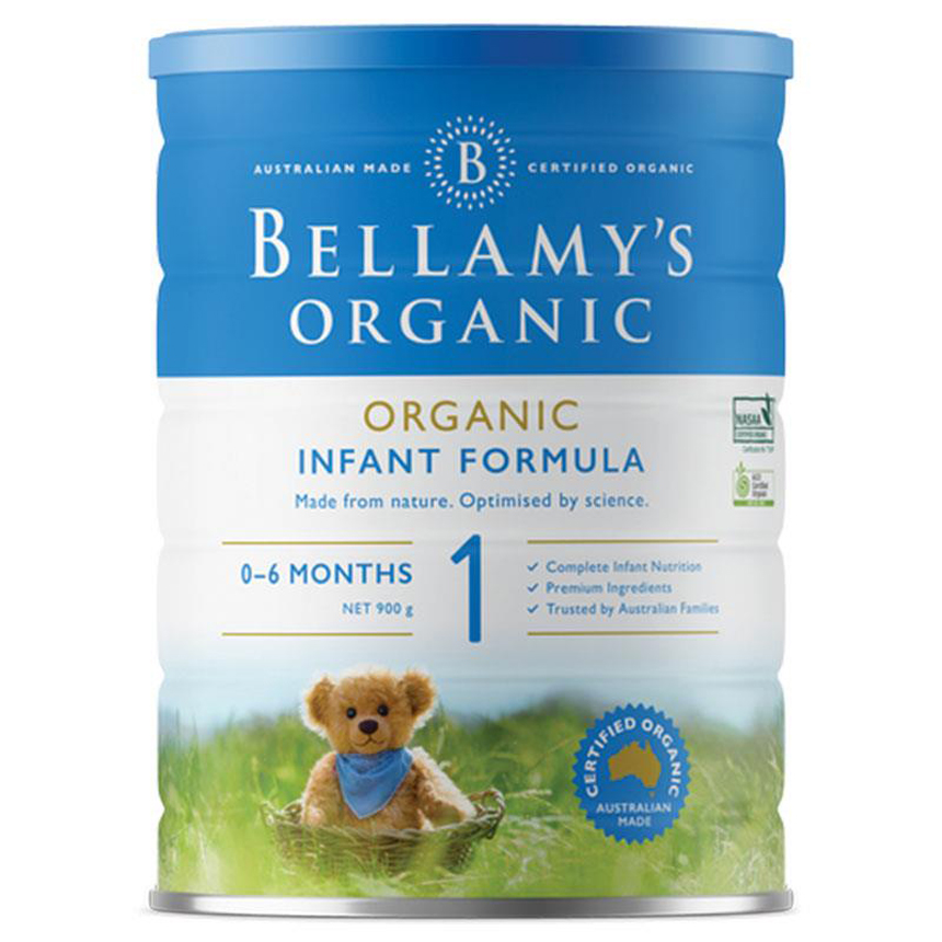 Sữa Bellamy's Organic Úc số 1 Infant 900g cho trẻ từ 0-6 tháng | Chất lượng đảm bảo từ Úc