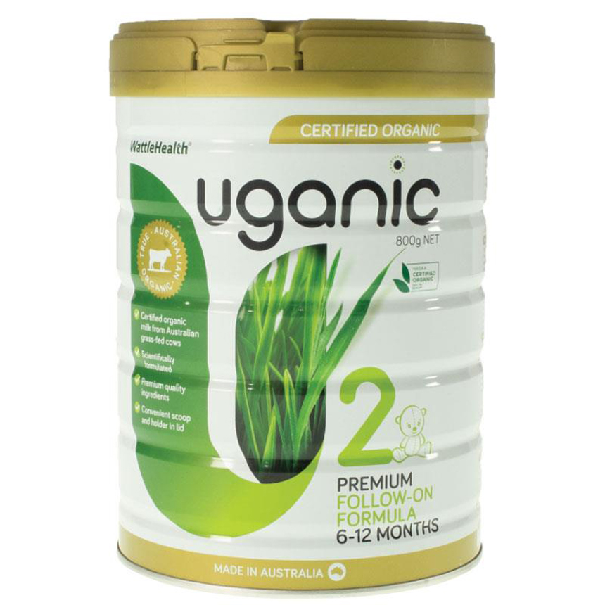 Sữa Uganic Organic số 2 Follow On 800g dành cho trẻ từ 6-12 tháng | Sản phẩm Úc chính hãng