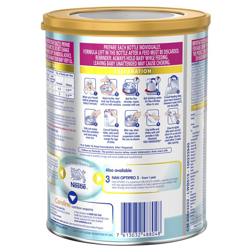 Sữa NAN Optipro Úc số 2 Follow On 800g dành cho trẻ từ 6-12 tháng | Sản phẩm Úc