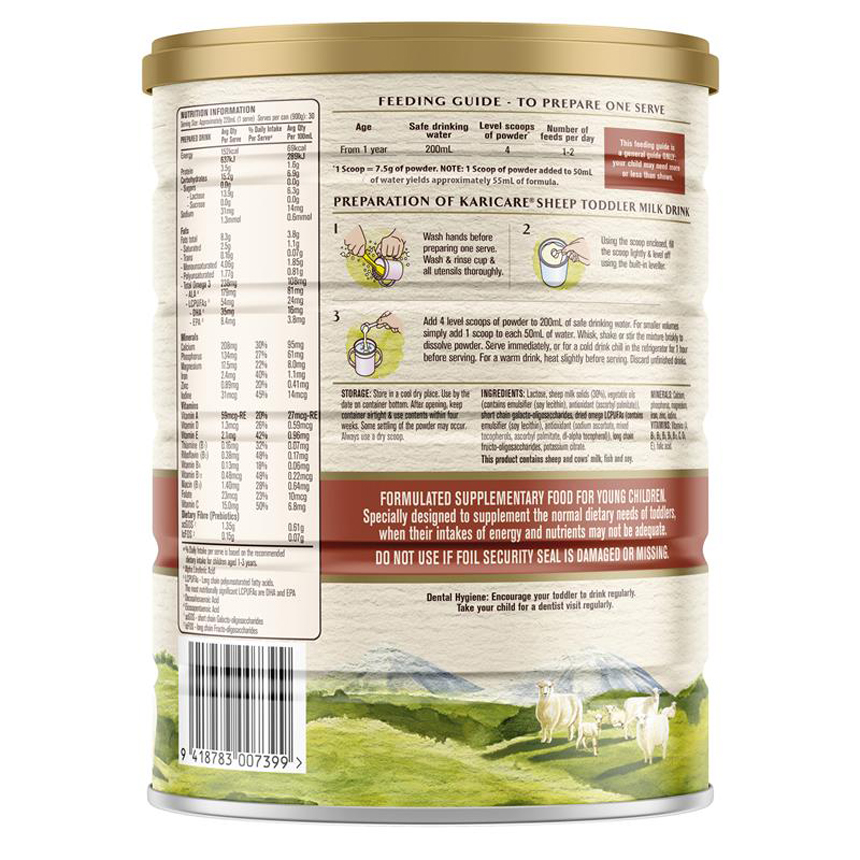 Sữa Karicare Plus Sheep Milk số 3 Toddler 900g (1-3 tuổi) | Nhập khẩu từ Úc