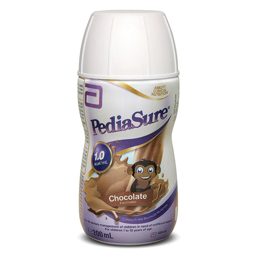 Sữa bột pha sẵn vị socola Pediasure Ready Drink Chocolate 200ml | Sản phẩm Úc chính hãng