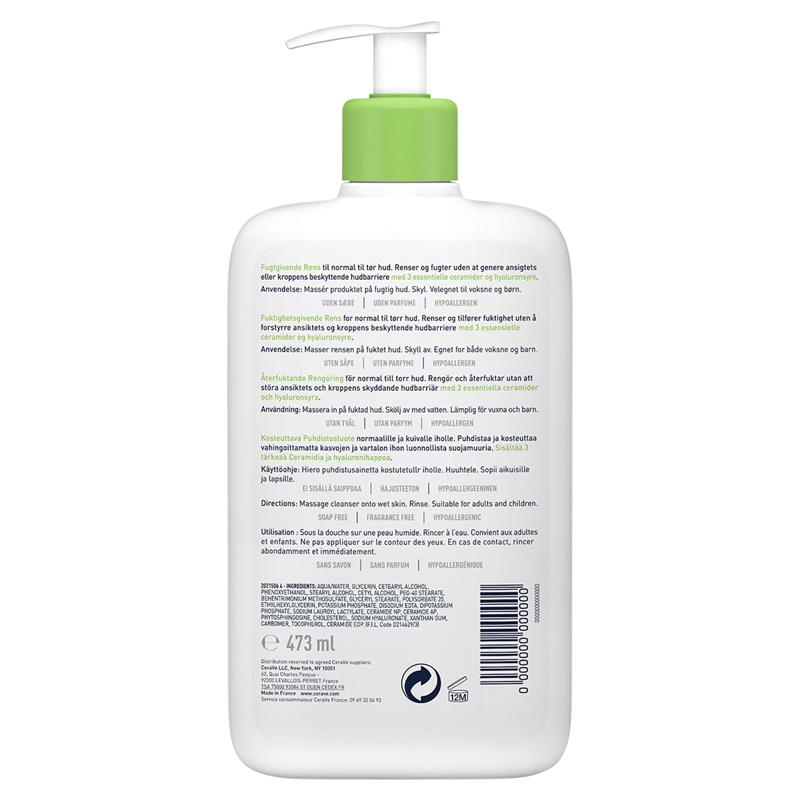 Sữa rửa mặt CeraVe Hydrating Cleanser cho da khô & da thường