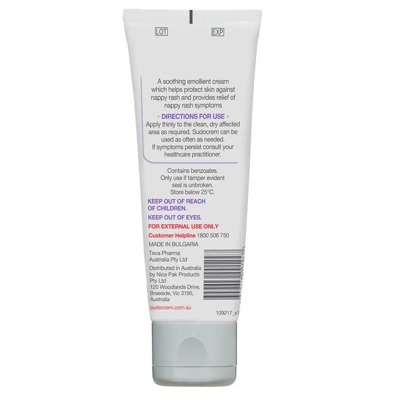 Kem trị hăm cho bé Sudocrem Healing Cream Zinc Oxide 15.25% của Úc