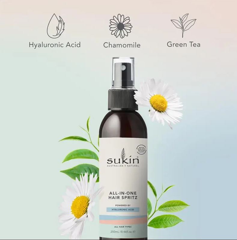 Xịt dưỡng tóc Sukin All In One Hair Spritz