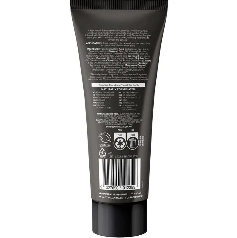 Kem dưỡng da mặt cho nam Sukin For Men Face Cream