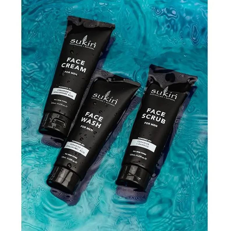 Sữa rửa mặt làm sạch sâu & dưỡng ẩm cho nam Sukin For Men Face Wash