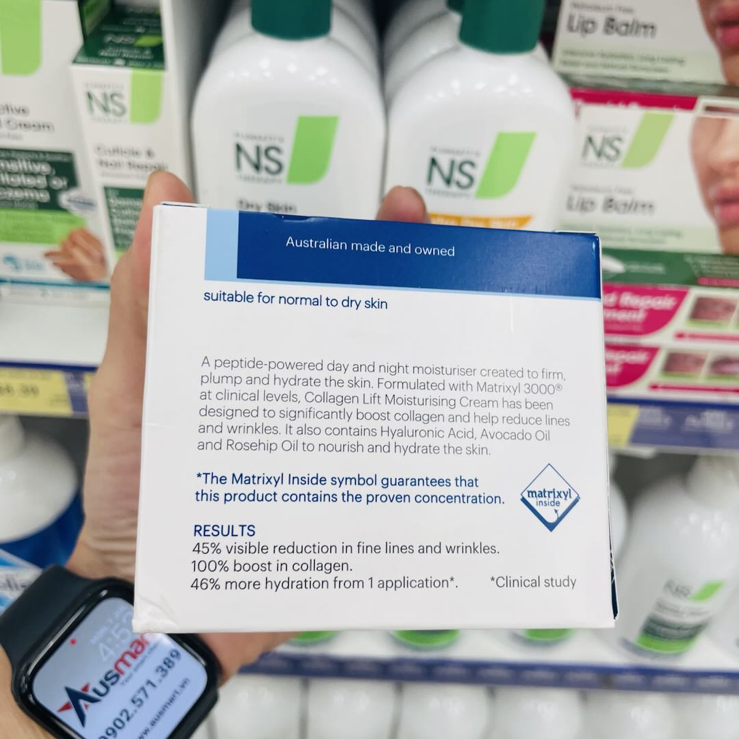 Kem dưỡng ẩm nâng cơ John Plunkett's SuperLift Collagen Lift Moisturising Cream 50g