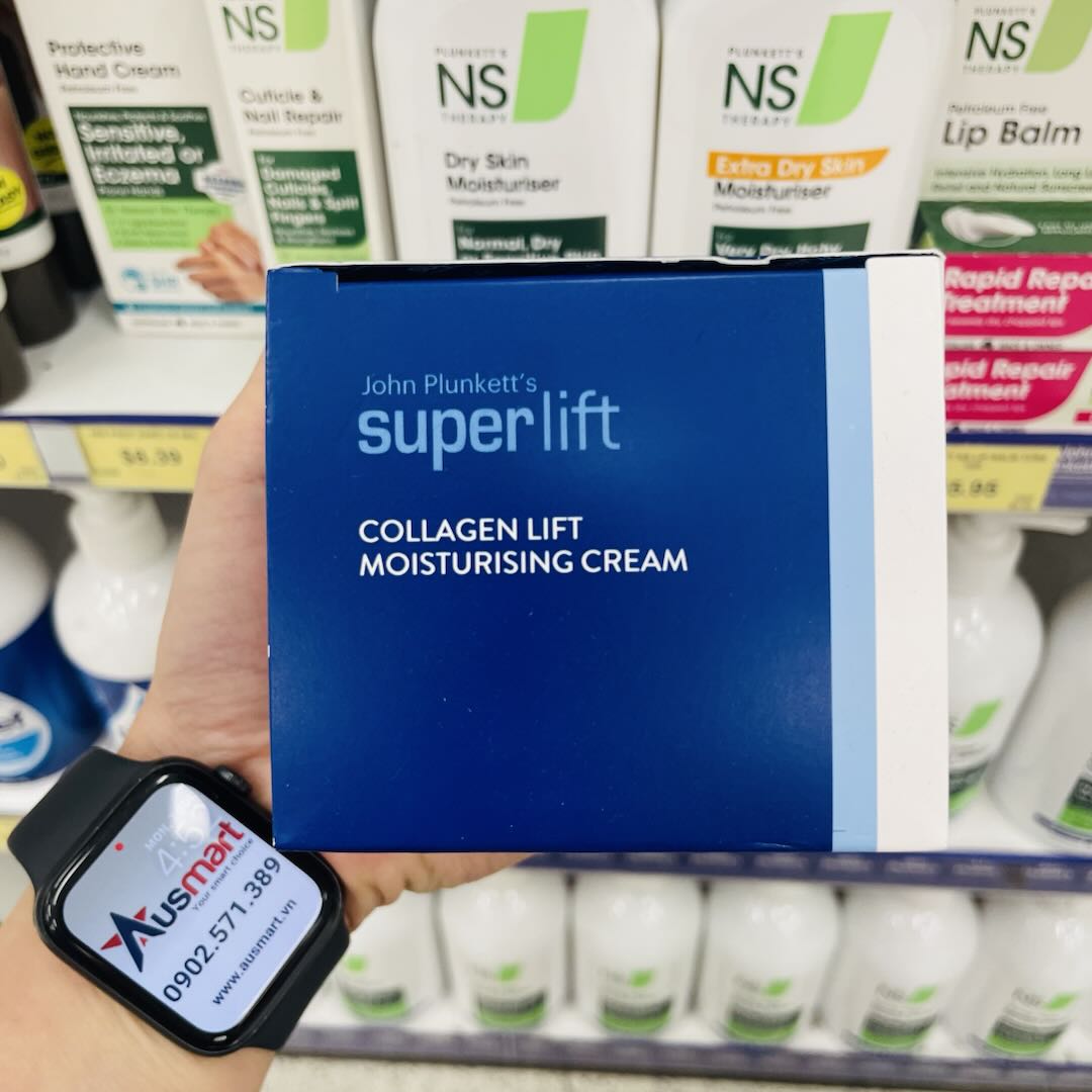 Kem dưỡng ẩm nâng cơ John Plunkett's SuperLift Collagen Lift Moisturising Cream 50g