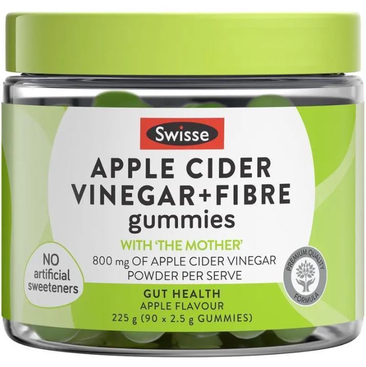 Kẹo giấm táo Swisse Apple Cider Vinegar & Fibre Gummies