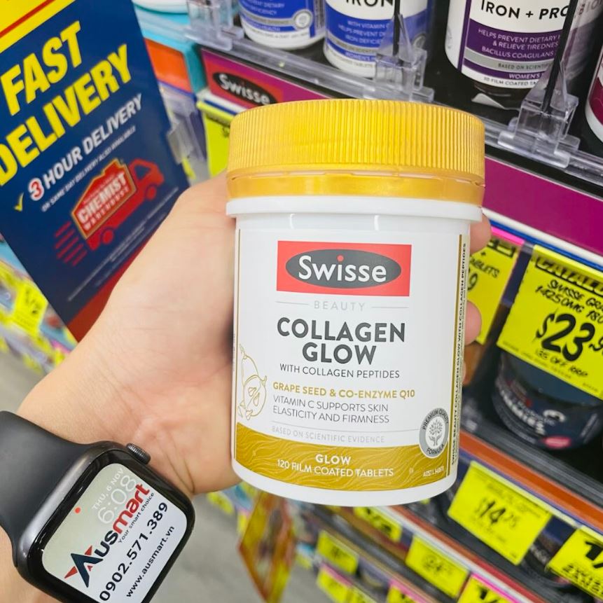 Viên uống đẹp da Collagen Swisse Beauty Collagen Glow