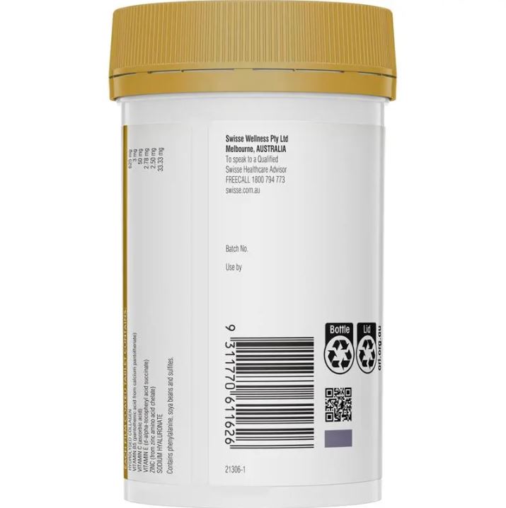 Viên uống Collagen Hyaluronic Acid Booster Swisse Beauty
