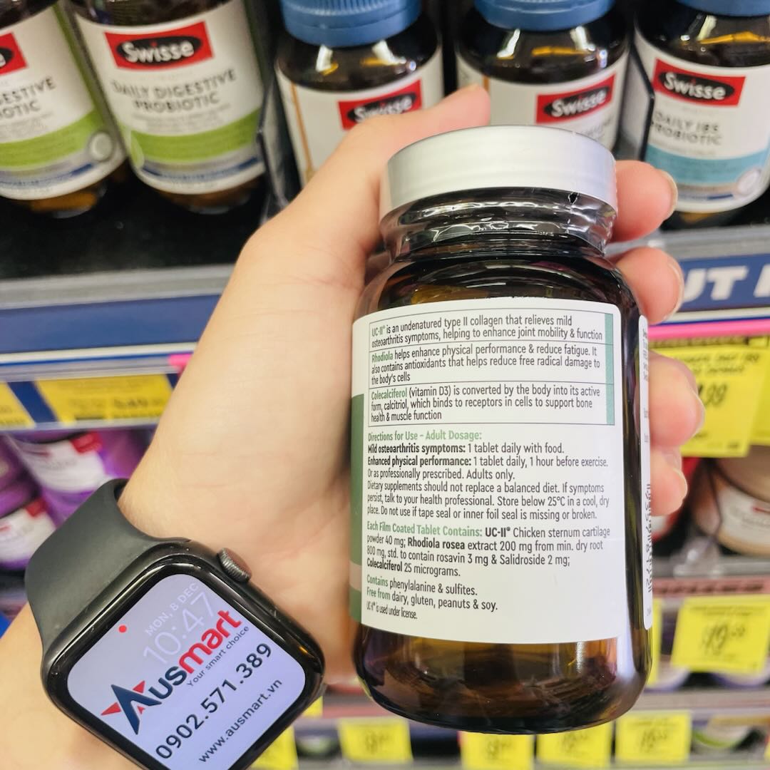 Viên uống hỗ trợ khớp UC-II Swisse Nutra Cellular Joint Mobility 30 viên