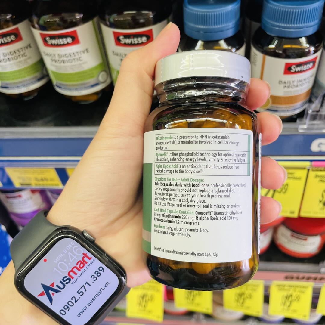 Viên uống tăng năng lượng giảm mệt mỏi Swisse Nutra Cellular Energy 60 viên