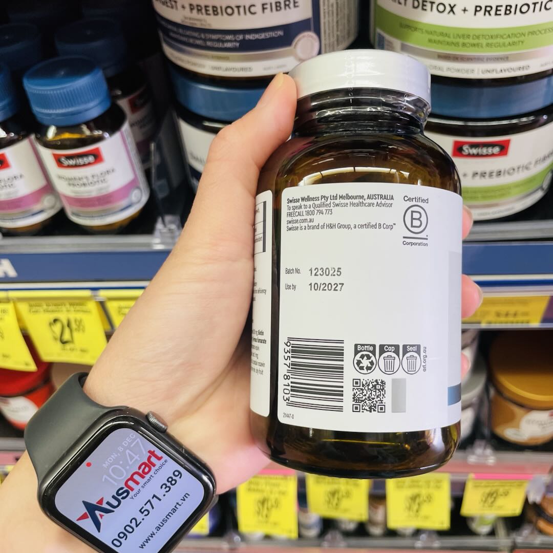 Viên uống mọc tóc, giảm rụng cho nam Swisse Nutra Cellular Hair Growth Mens