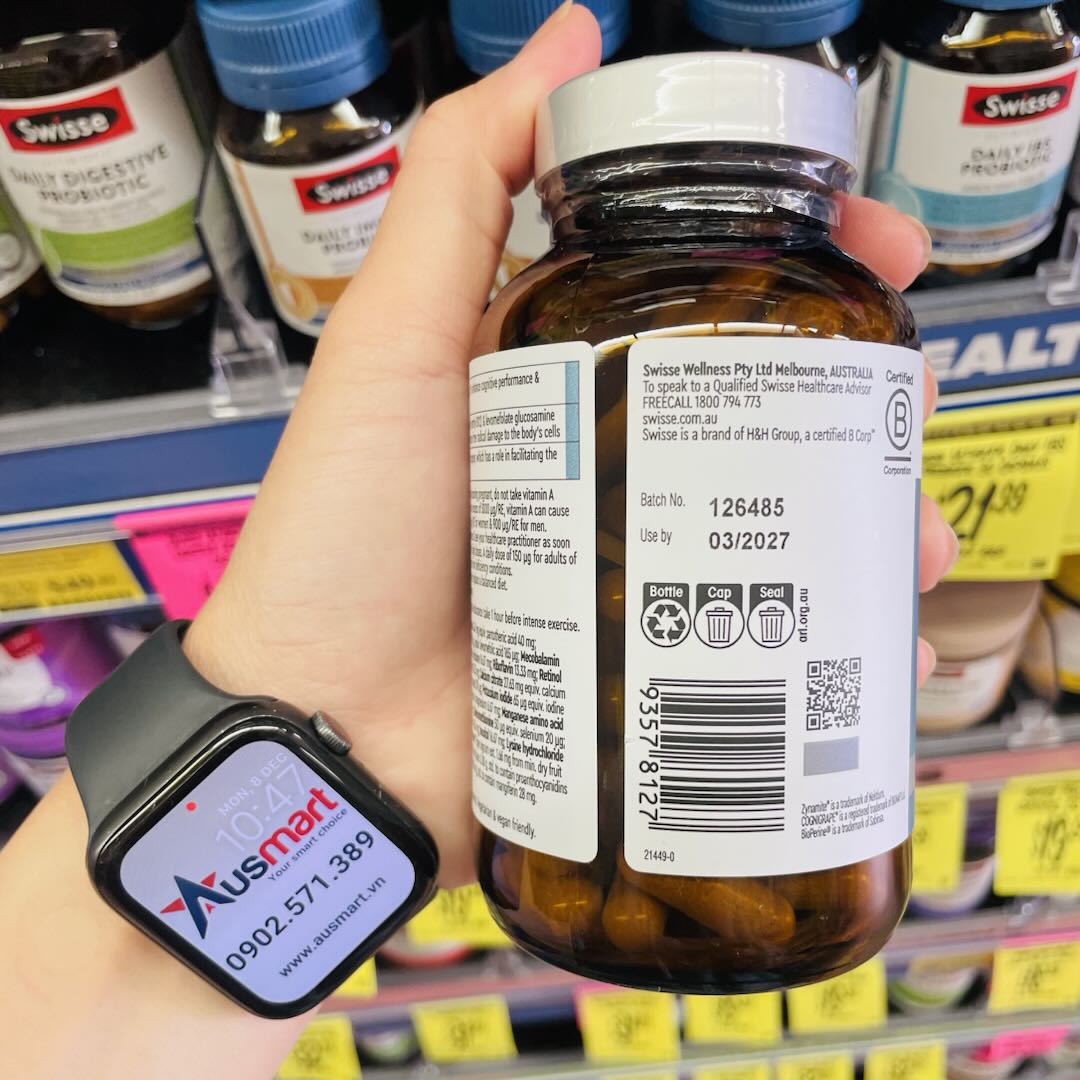 Vitamin tổng hợp cho nam Swisse Nutra Cellular Multivitamin Men 90 viên