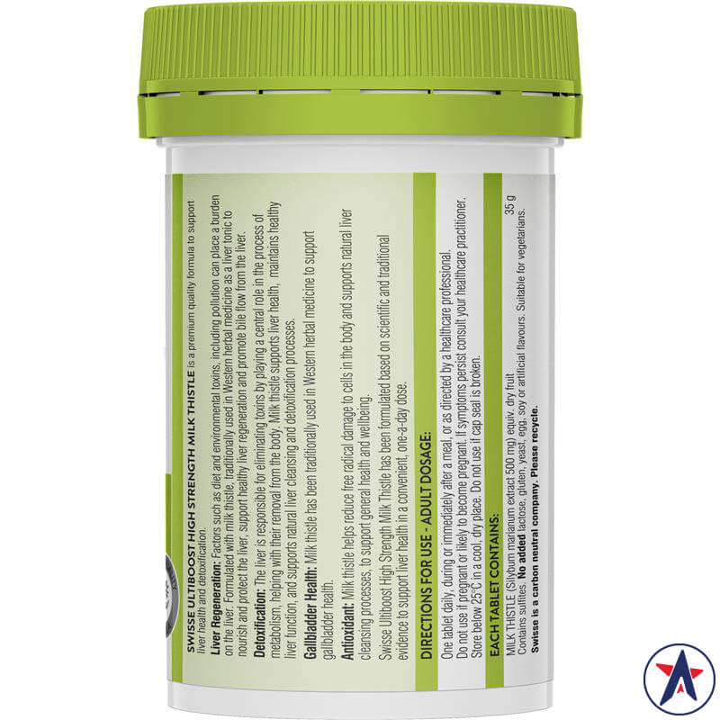 Swisse High Strength Milk Thistle thải độc gan 60 viên